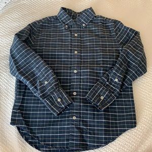 Plaid Oxford button-down shirt